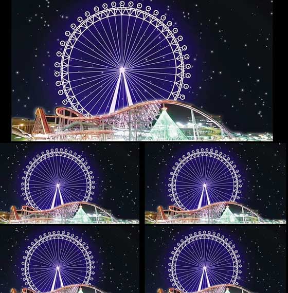 ferris wheel with led lights