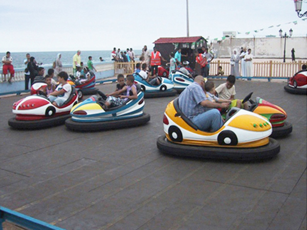 Ground grid bumper cars for kids and family