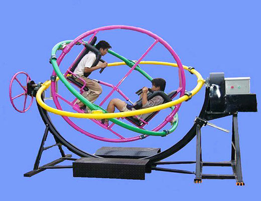 human gyroscope ride