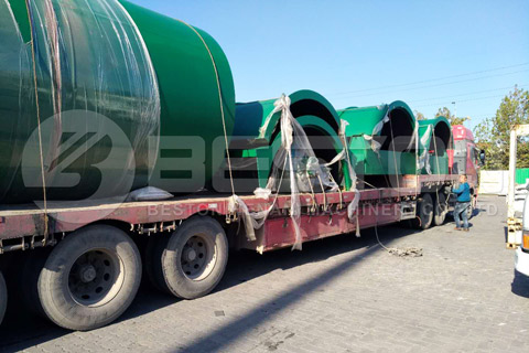 Shipment of Waste Tyre Recycling Equipment