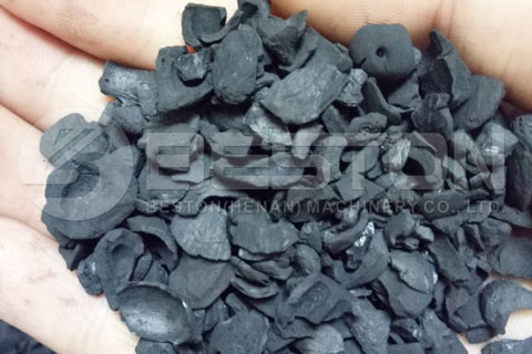 Palm Kernel Shell Charcoal Produced by Beston Palm Kernel Carbonization Machine