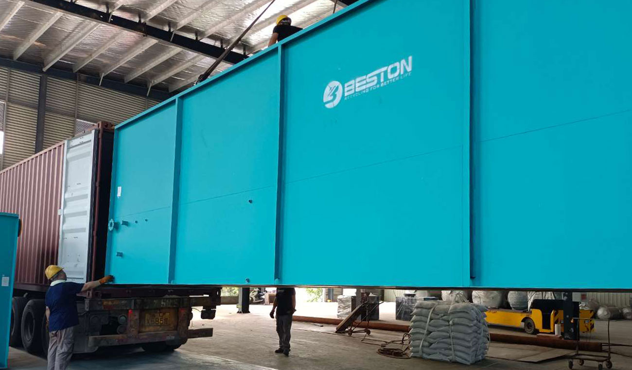 BLJ-16 Beston Tyre Pyrolysis Machine Delivered to Egypt